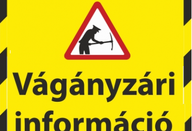 Vágányzári információ